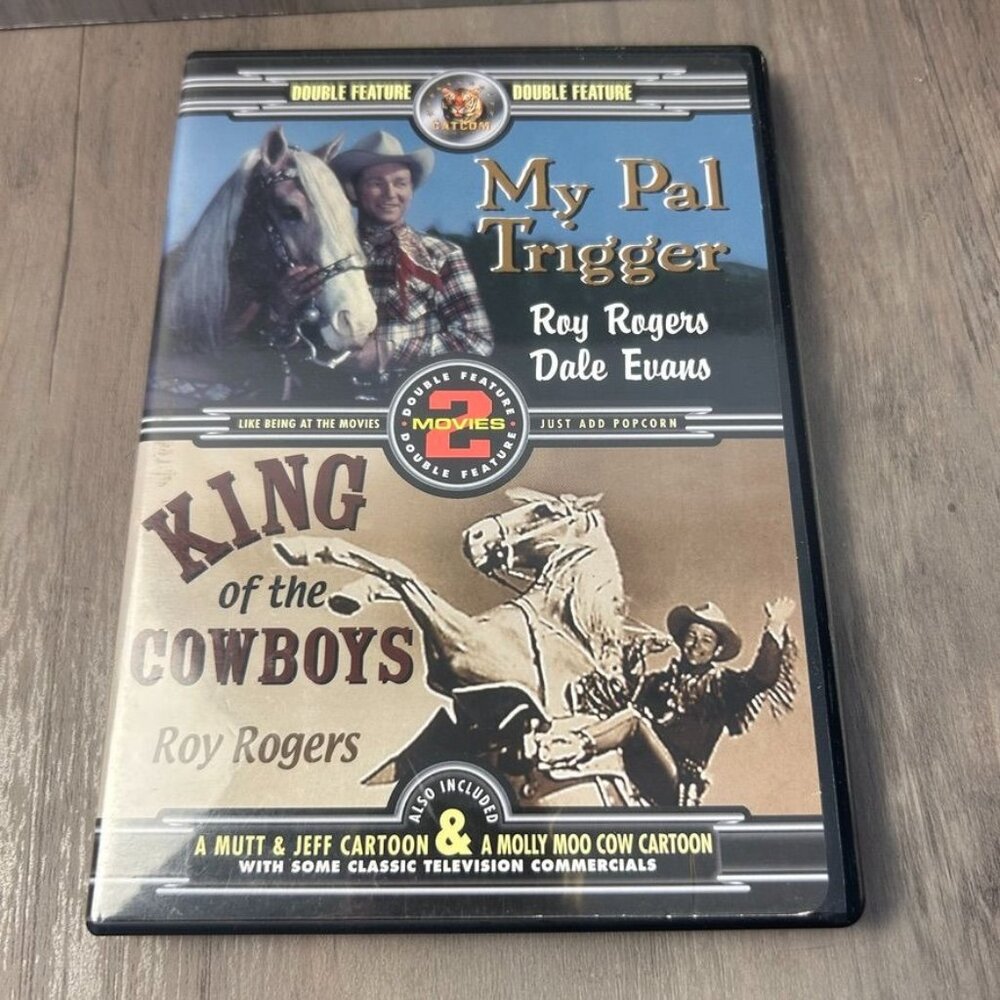 Roy Rogers Double Feature DVD My Pal Trigger King Of The Cowboys Classic Western